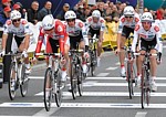 Andy et Frank Schleck pendant le Tour de Pologne